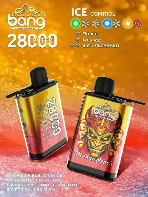 Bang 28K Puffs - Aanpasbare Ice Control Wegwerpvape - Afbeelding 2